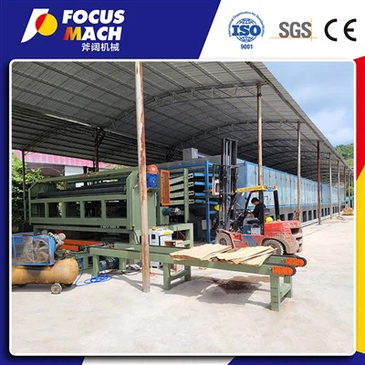 4 lapisan pengering roller veneer 38m dan kompor 10t